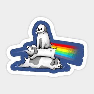 Bark Side of the Moon - Cute Dog Music Gift Sticker